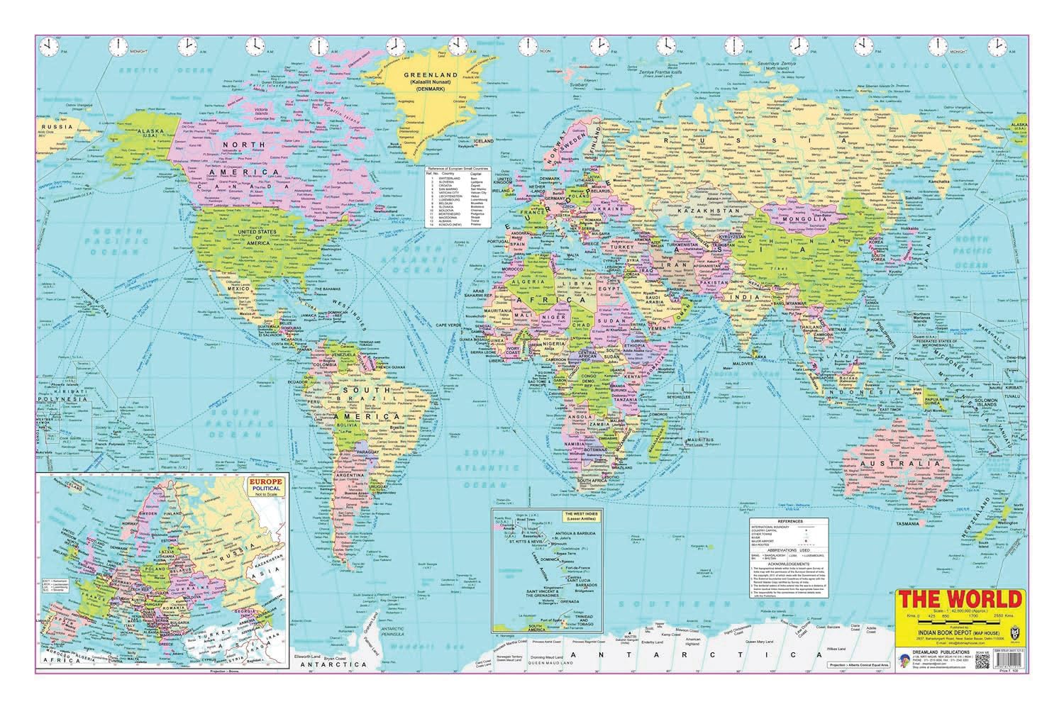 World Map: 0008184511213: Amazon.com: Books