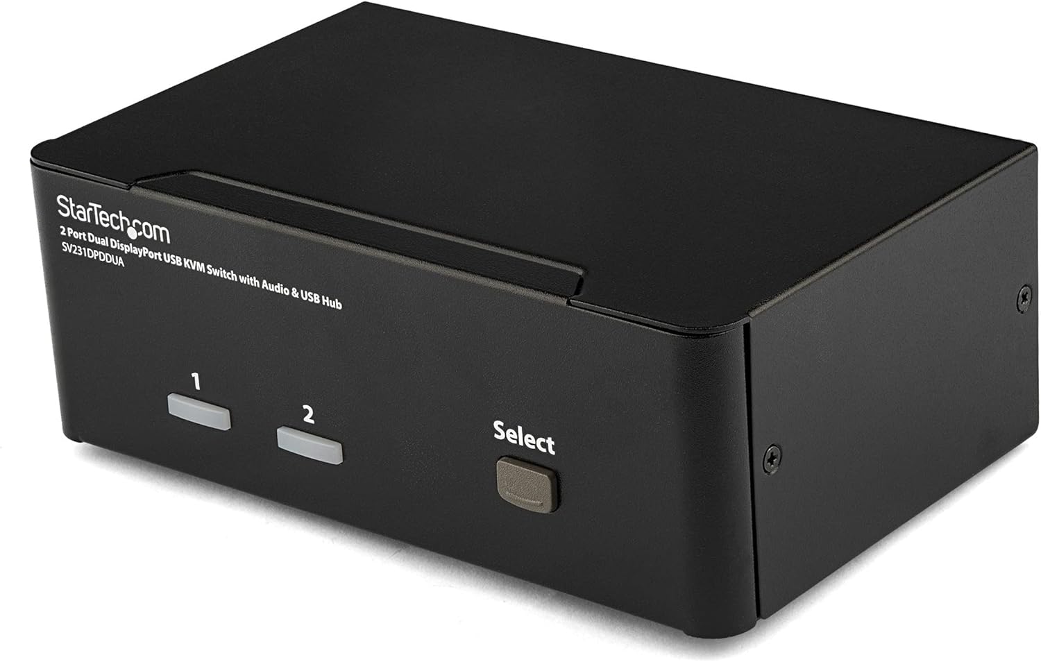 Amazon.com: StarTech 2-Port Dual-Monitor DisplayPort KVM Switch, USB Hub, Audio, TAA | Microphone support, Control two computers, Share keyboard mouse and two displays, 2560x1600 beyond 1080p picture : Electronics