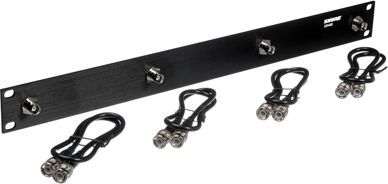 Amazon.com: Shure UA440 Front Mount Antenna Kit with Four 2-Feet BNC-BNC Coaxial Cables and 4 Bulkhead Adapters (Requires Full Rack Space) : Electronics