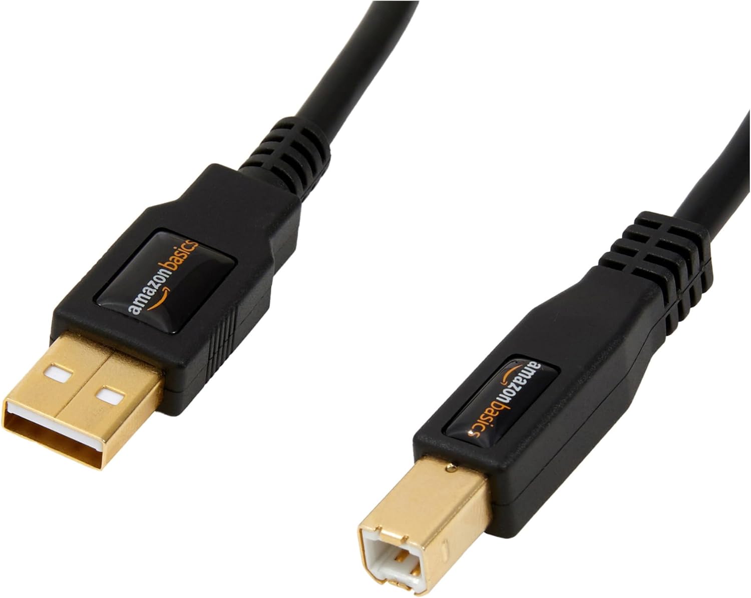 Amazon.com: Amazon Basics USB-A to USB-B 2.0 Cable for Printer or External Hard Drive, Gold-Plated Connectors, Black, 10 Foot : Electronics