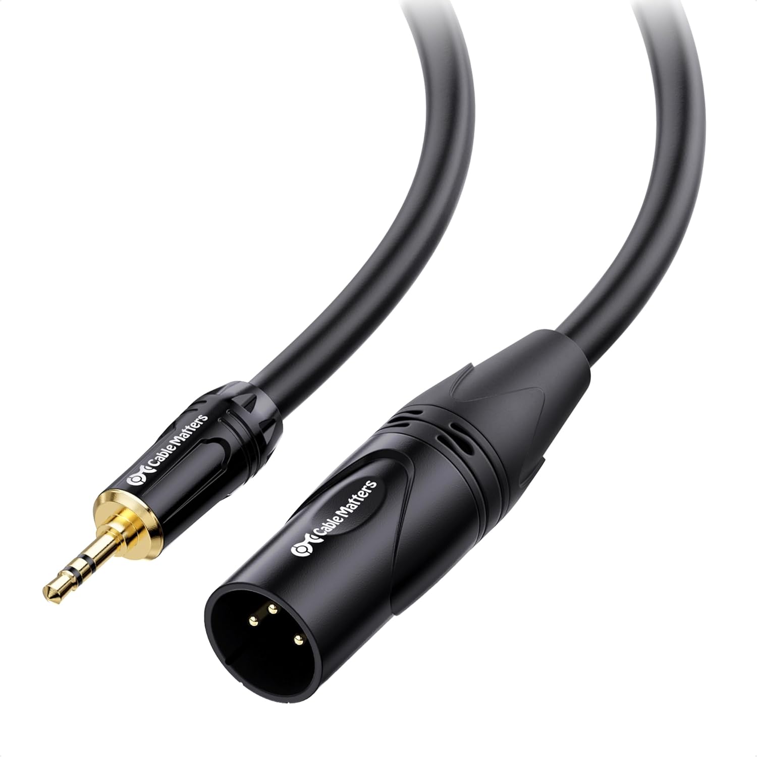 Amazon.com: Cable Matters 3.5mm to XLR Cable - 3ft, Male to Male XLR to 1/8 Inch Cable, Compatible with iPod, MP3 Player, Laptop, Voice Recorder, and More, Black – Not for Microphone Use : Musical Instruments