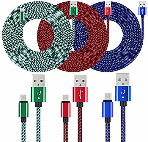 Amazon.com: 10 Ft USB C Cable, 3 Pack Heavy Duty Braided USB Type C Fast Charging Cables for Samsung Galaxy S21 S20 S10 Note 20 10 9, iPad Pro Air mini, Surface Pro Go, LG Moto Oneplus : Electronics