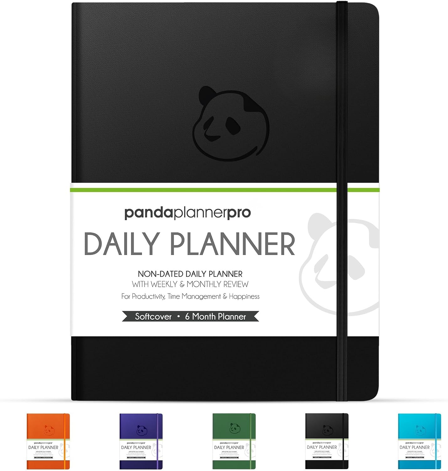 Amazon.com : Panda Planner Pro A4 Daily Planner 2026, 6 Month, Large 8.5x11, Black : Office Products