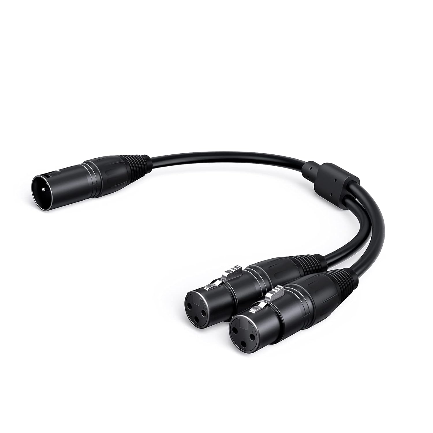 Amazon.com: CableCreation Balanced XLR Splitter 1 Foot, 2 X LR Female to XL R Male, 3Pin Microphone X L R Y Cord Mic Split 1 Male to 2 Female Dual Patch Cable,Black : Musical Instruments