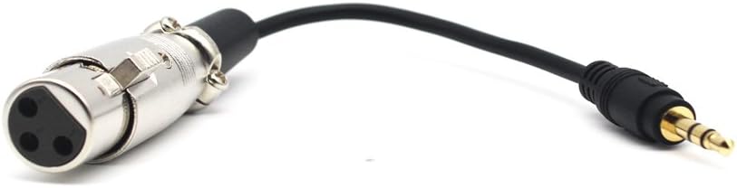 Amazon.com: XLR to 3.5mm Cable, Riipoo 6 inch 1/8" 3.5mm Jack Male to XLR Female Stereo Audio Adapter Patch Cable Cord, Microphone Cable : Musical Instruments