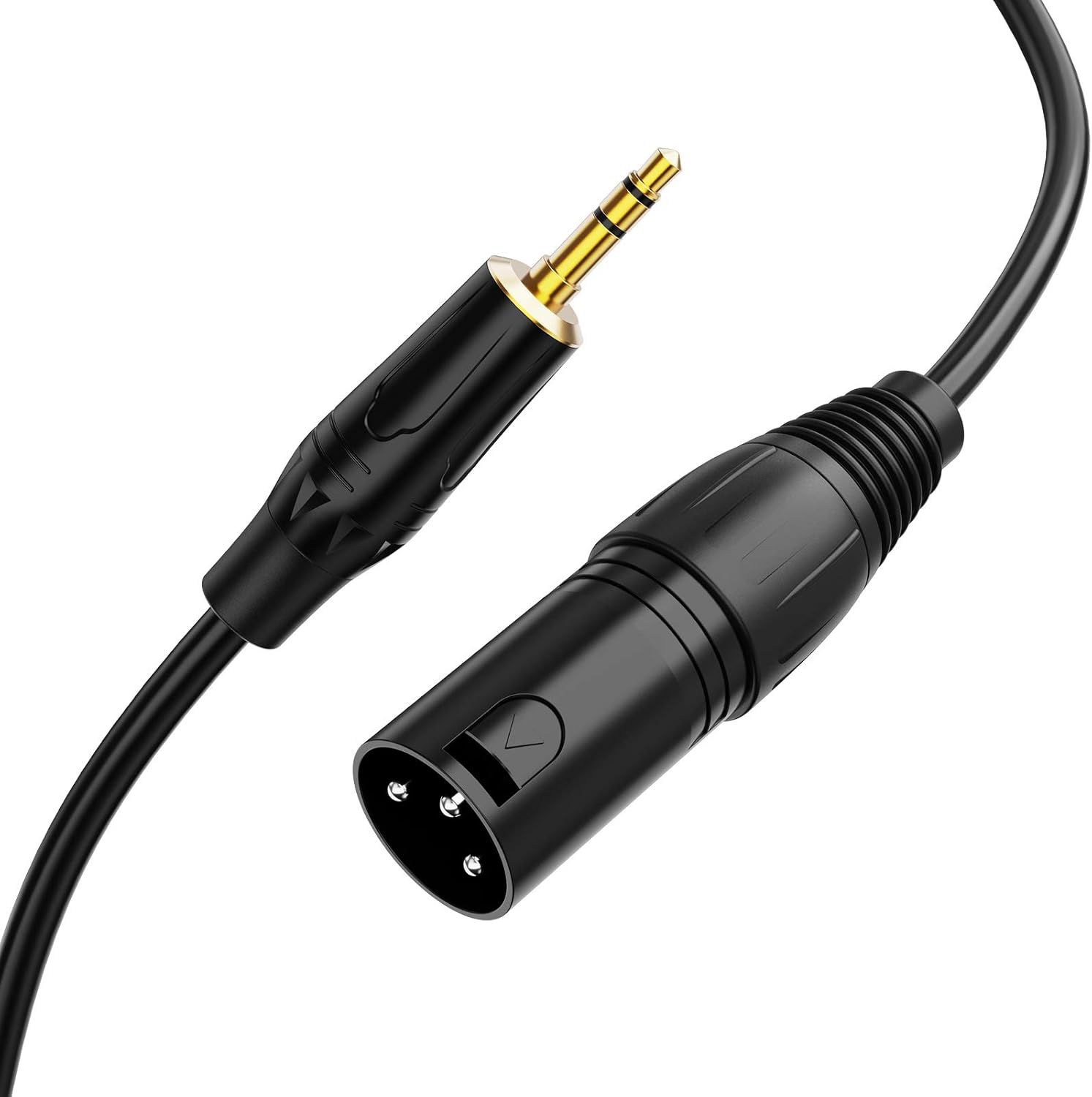 Amazon.com: CableCreation 3.5mm to XLR Cable 10FT, Aux Male to XLR Male Microphone Cable, XLR to 3.5mm Cable Compatible with iPhone, iPod, Tablet, Laptop, Microphone, Amplifier, Audio Board, 3M : Electronics