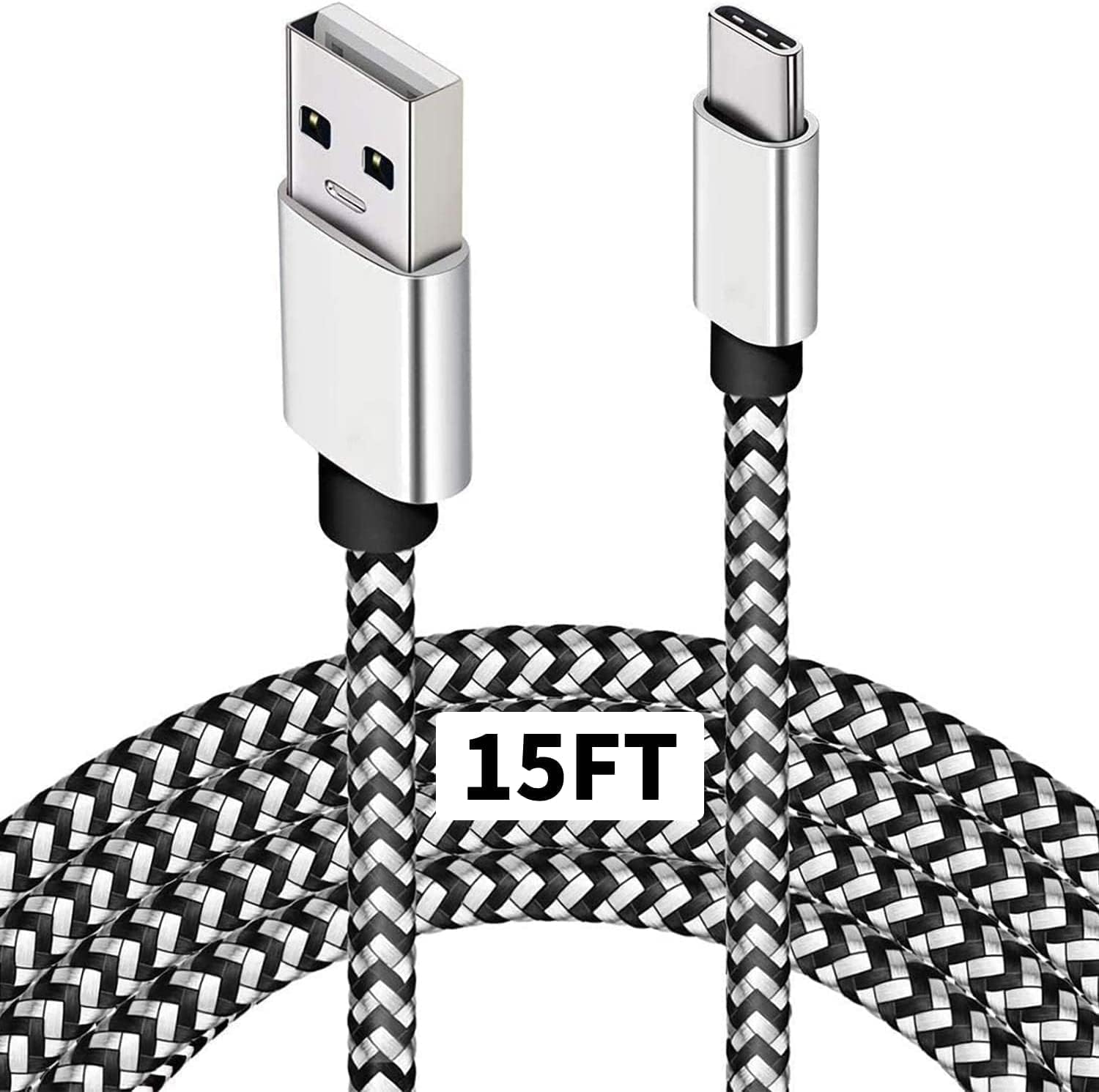 Amazon.com: DEEGO Type C Charger Cable,15FT Long USB A to C Cable Compatible with Google Pixel 4 XL,Samsung S10 S9 Plus S8, Galaxy Note 10, LG V30, Braided Charging Fits Nintendo Switch MacBook Wall Charger : Electronics