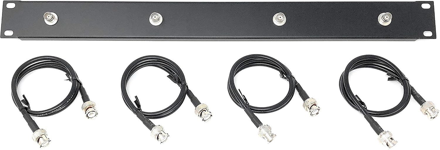 Amazon.com: Front Mount Antenna Rack Kit BNC to BNC for Shure Wireless w/4 Cables