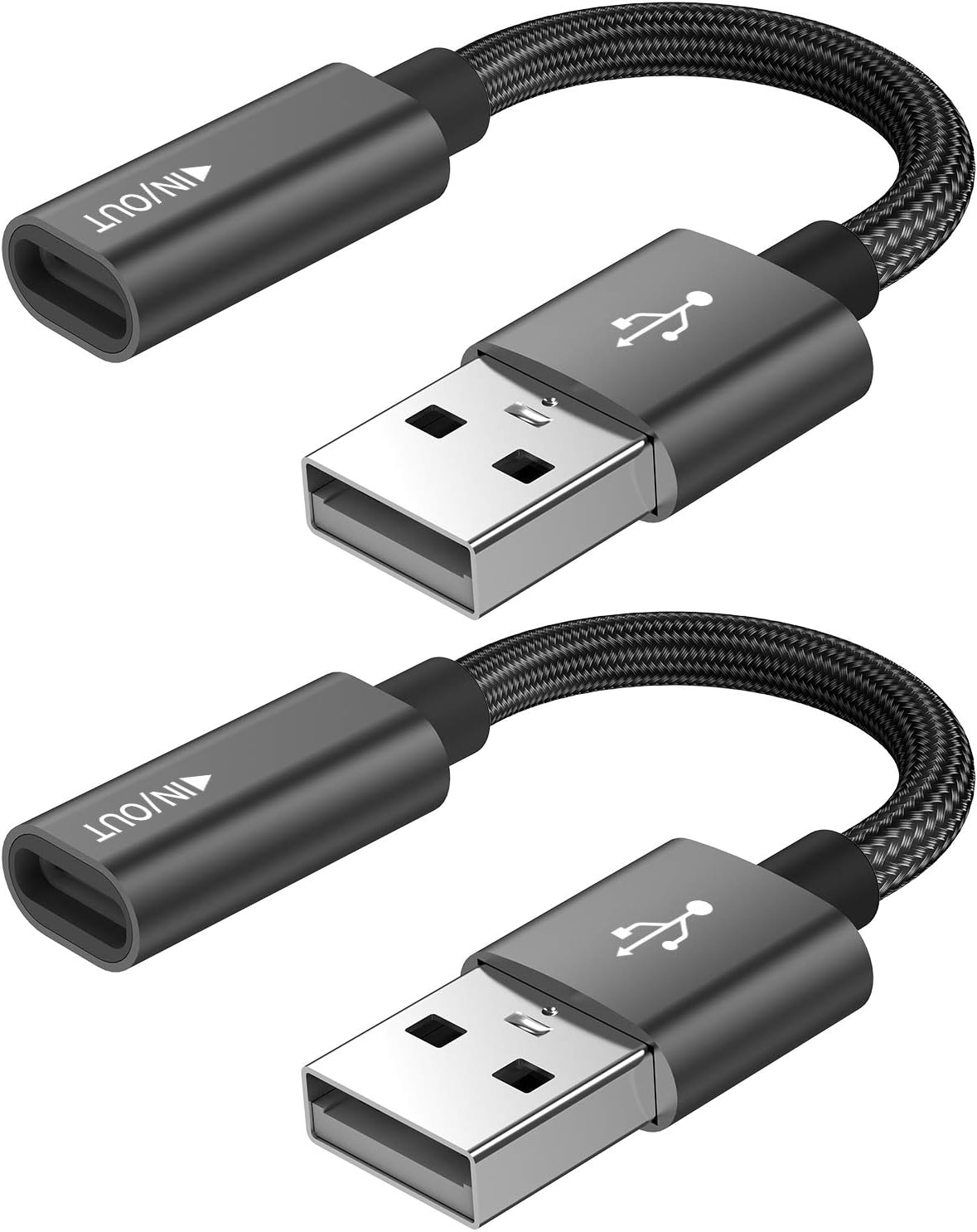 Amazon.com: USB C Female to USB Male Adapter (2-Pack),Type C to USB A Charger Cable Adapter, Compatible with iPhone 16 15 15 Pro Max,iPad 2018,Samsung Galaxy Note 10 S22 S21 S20+ Plus Ultra,Google Pixel 4 3 : Electronics