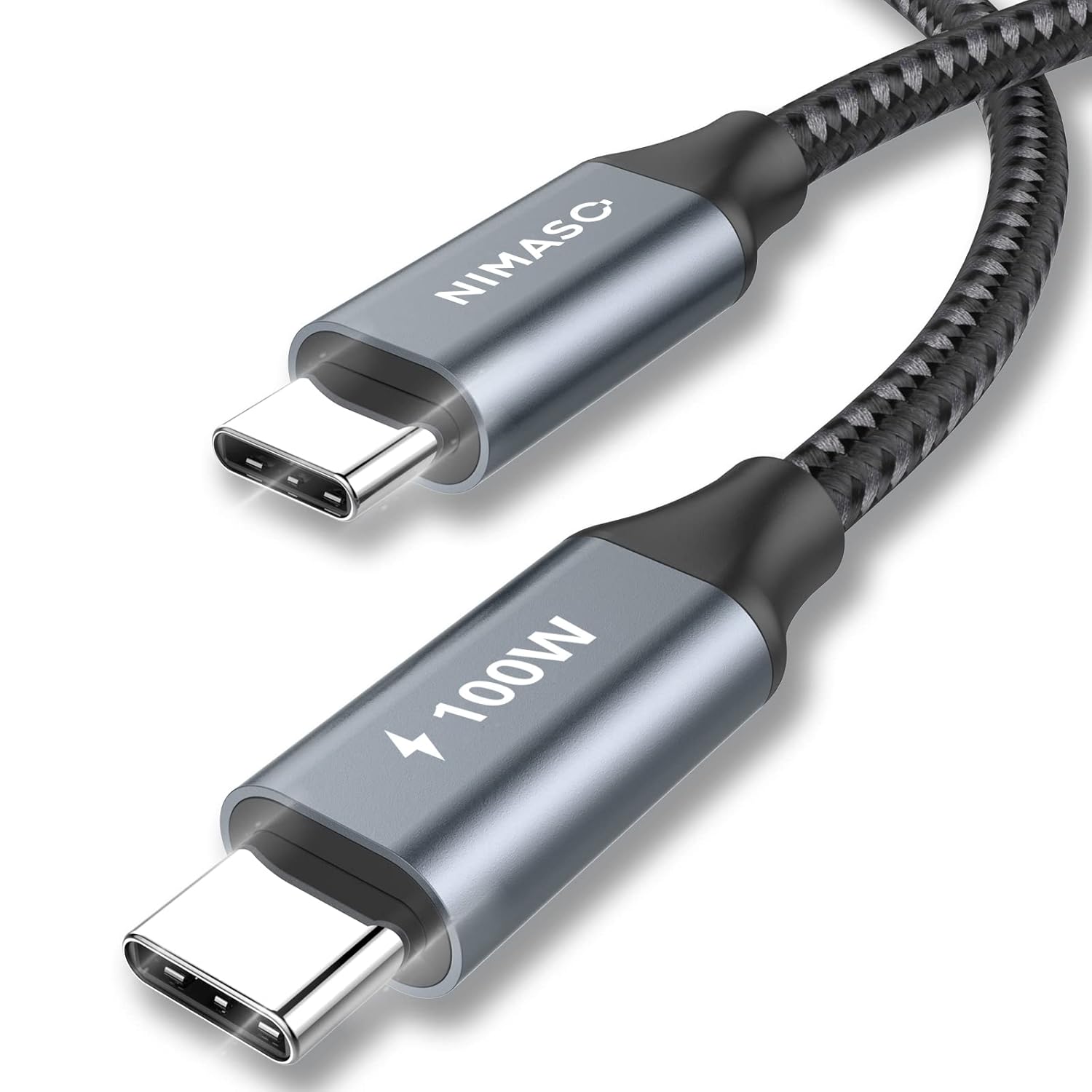 Amazon.com: NIMASO USB C to USB C Cable 10ft 100W, Braided USB-C Cable, Type C Fast Charging Cable Compatible with MacBook Pro, iPad mini 6, iPad Air 4, iPad Pro 2020/2019, Galaxy S21/S20 Ultra Note 20/10 : Electronics