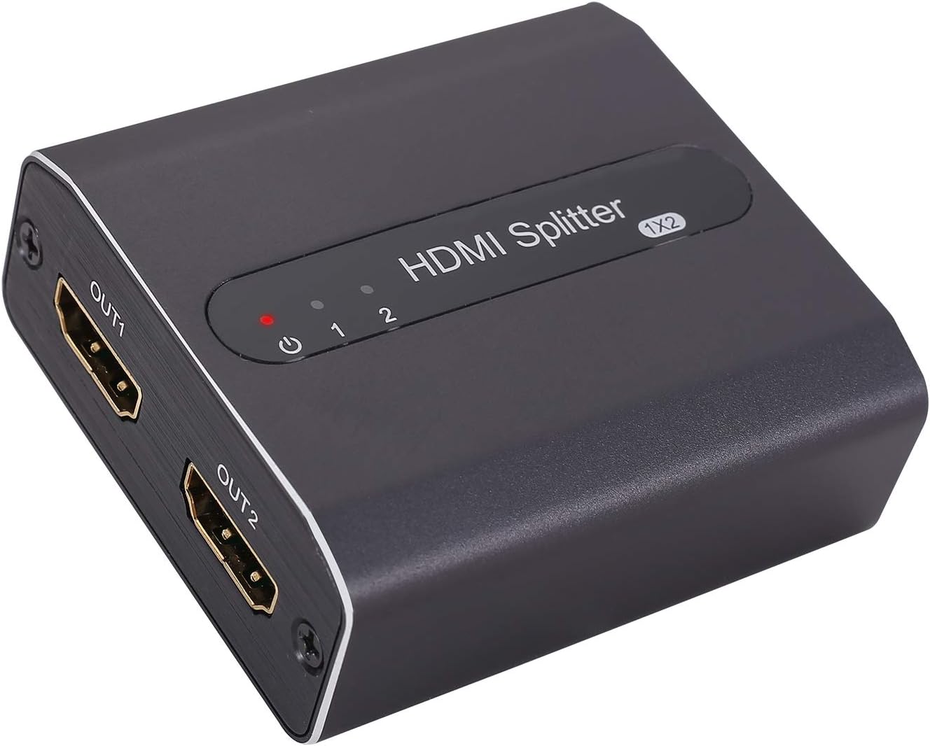 Amazon.com: Tiancai HDMI Splitter with EDID, Aluminum 4K HDMI 1 In 2 Out Distributor Support EDID 3D 4K, Compatible with Fire Stick Roku PS4 Blu-Ray DVD : Electronics