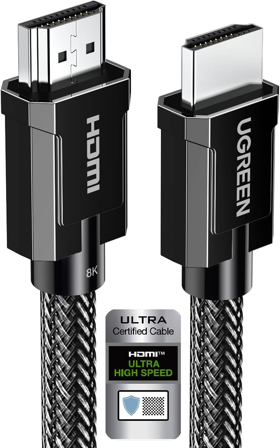 Amazon.com: UGREEN 8K HDMI 2.1 Cable Certified 6.6FT, 10K Ultra High Speed HDMI Cord 4K 240Hz 48Gbps HDCP 2.2&2.3 eARC HDR Dolby Compatible for PS5 Xbox Series X/Switch 2/Roku TV/Laptop/Monitor/Mac mini M4 Pro : Electronics