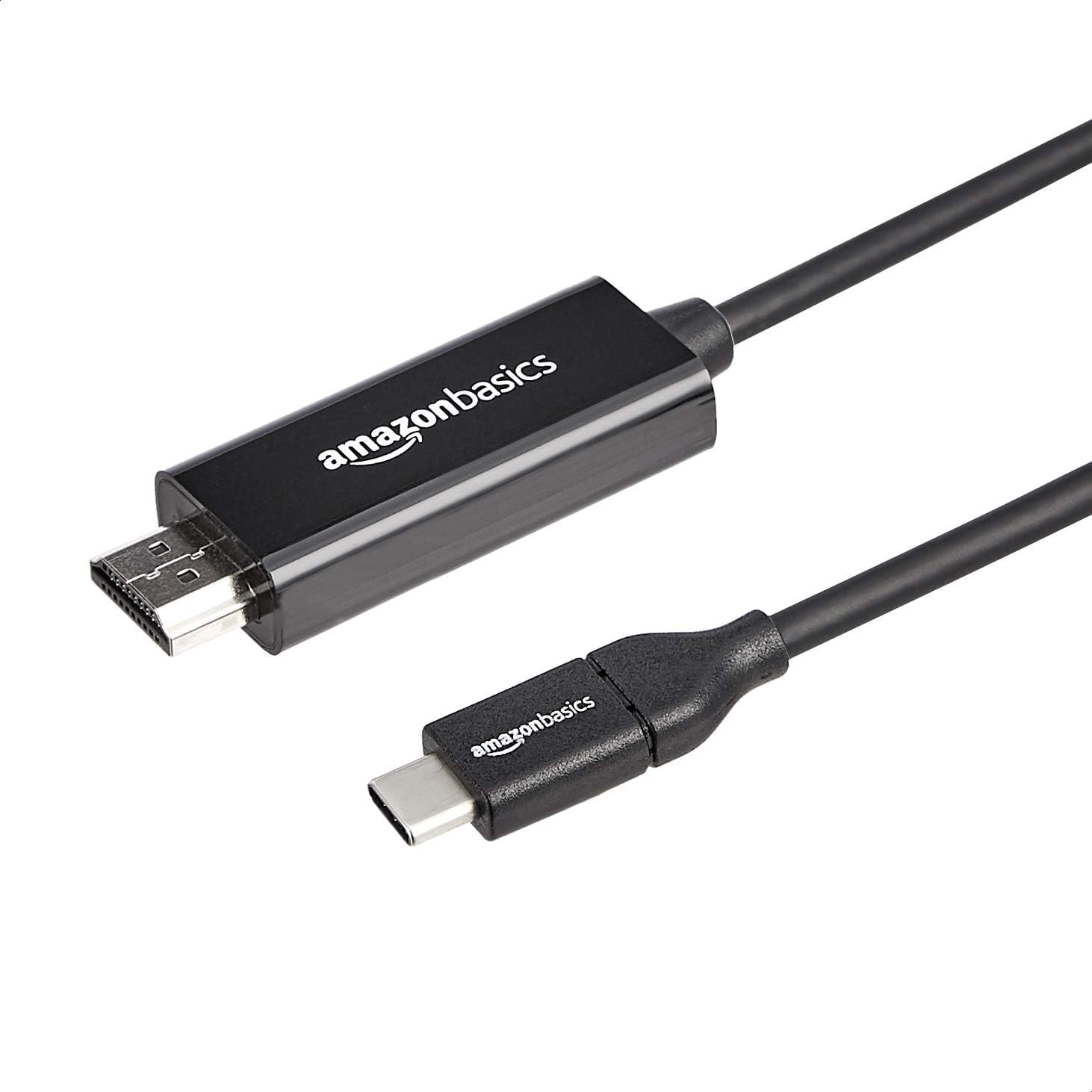 Amazon.com: Amazon Basics Adaptador Cabo USB-C (Fonte) Unidirecional para HDMI (Tela) (Compatível com Thunderbolt 3) 4K@30Hz, 3 pés, Preto : Eletrônicos