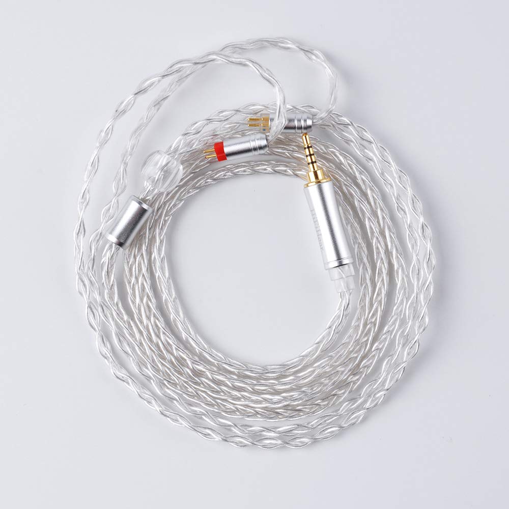 Amazon.com: Replacement Cable,8 Core Silver Audio Earphone Cable, Sliver Upgrade Detachable Earphone Cable Replacement Earphone Wire for KBEAR Lark,TFZ (4.4mm TFZ) : Electronics