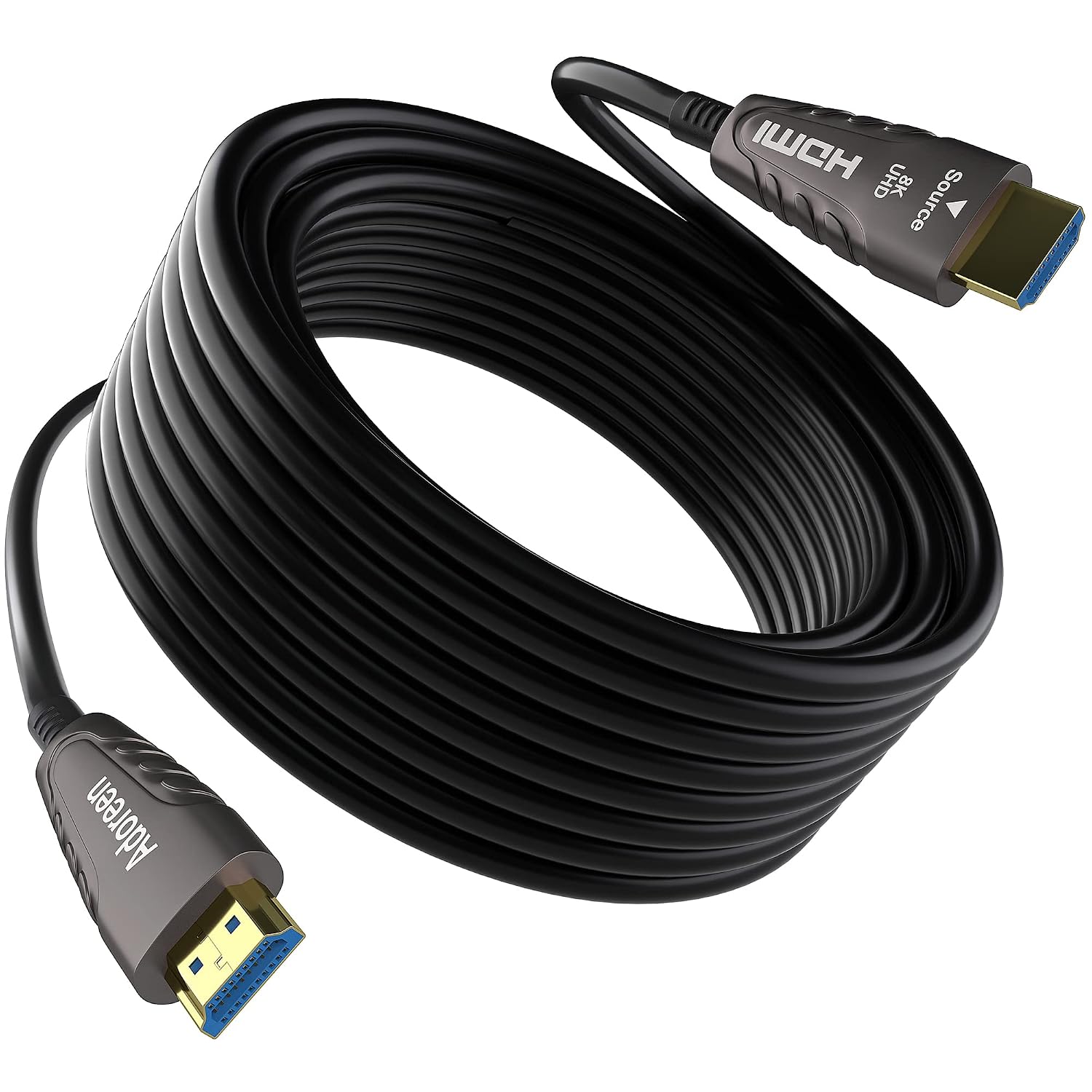 Amazon.com: Adoreen 8K Fiber Optic HDMI 2.1 Cable 20 Feet, Active Optical HDMI Cord (from 20-100ft) for 8K@60Hz 4K 2K Dynamic HDR eARC HDCP2.2 4:4:4 3D,Compatible PS5/PS4,Ultra HD TV(6.1m) : Electronics