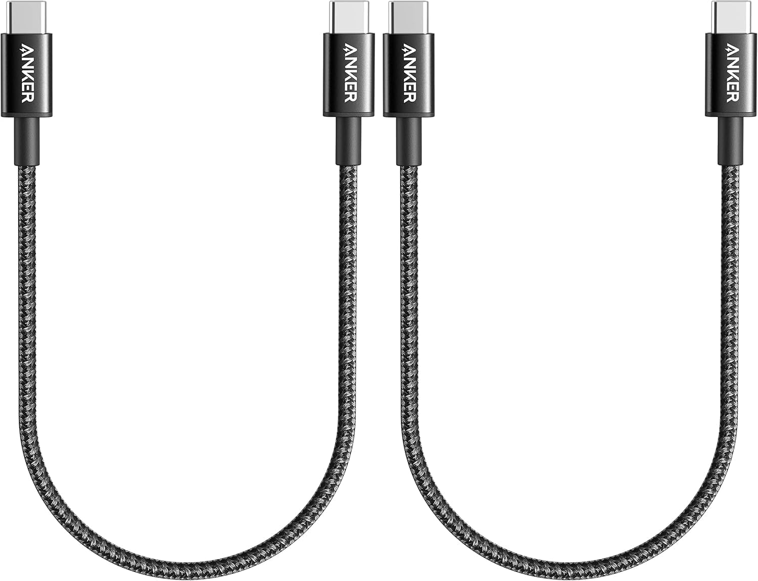 Amazon.com: Anker USB C to USB C Cable, Type-C 60W Fast Charging Cable (1FT, 2Pack) for iPhone 17 Series, iPad mini 6 and More (Black) : Electronics