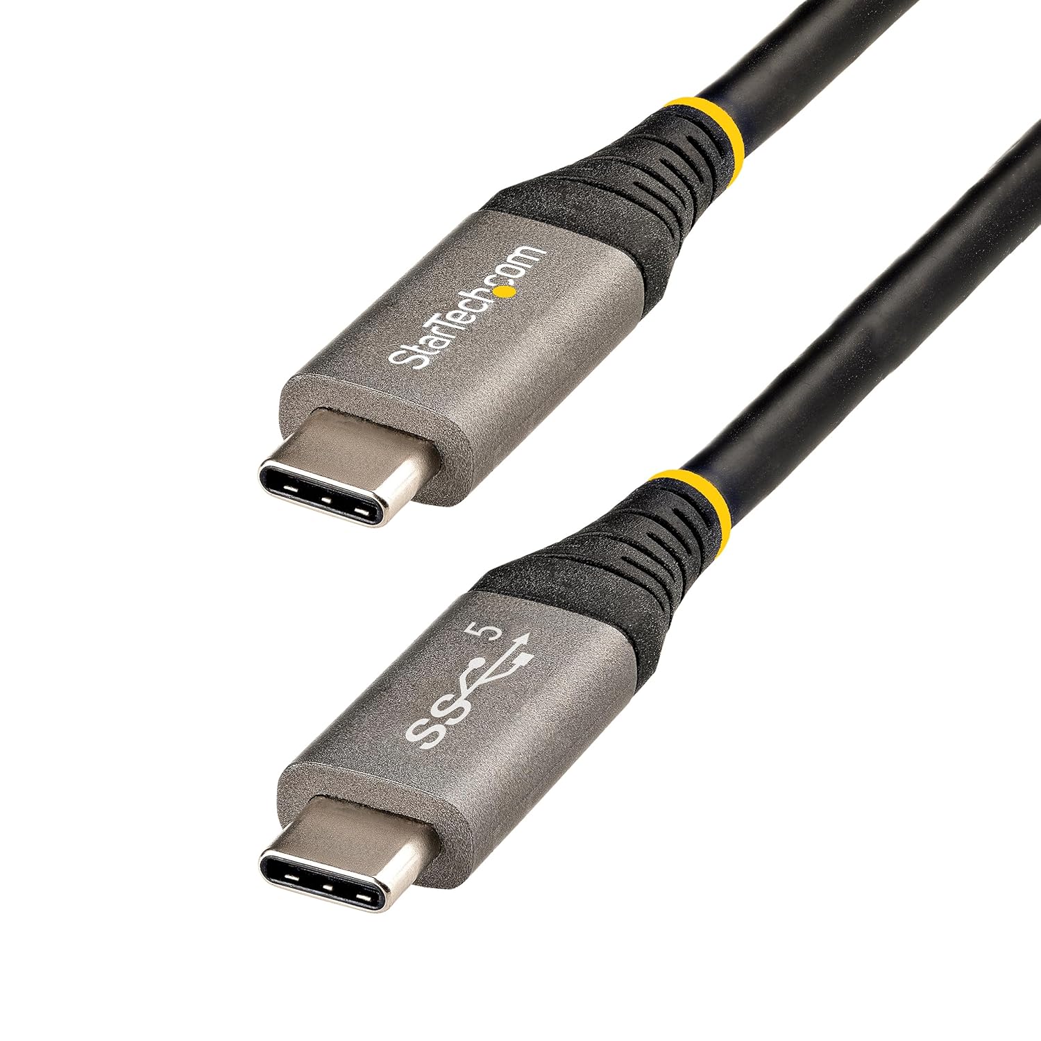 Amazon.com: StarTech 6.6 فٹ (2 میٹر) USB-C کیبل، USB 5Gbps، 100W (5A) PD، 4K 60Hz DP آلٹ موڈ، TPE جیکٹ، تھنڈر بولٹ کے ساتھ مطابقت : الیکٹرانکس