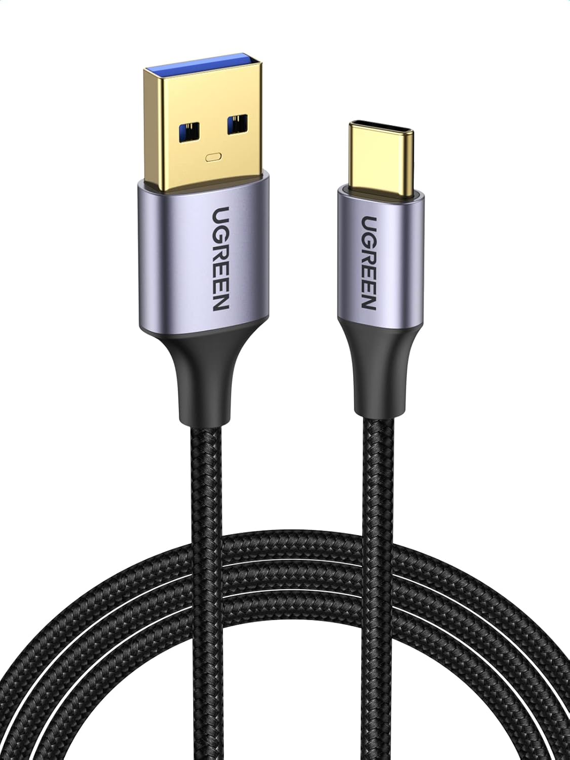 Amazon.com: UGREEN USB to USB C Cable USB C 3.0 Cable 5Gbps Data Transfer Type C Cable Fast Charging Nylon Braided Cord for Android Auto/iPhone 16/Galaxy S21 S20 A53 A71/iPad Mini 6/Switch/PS5 Controller, 3.3FT : Electronics