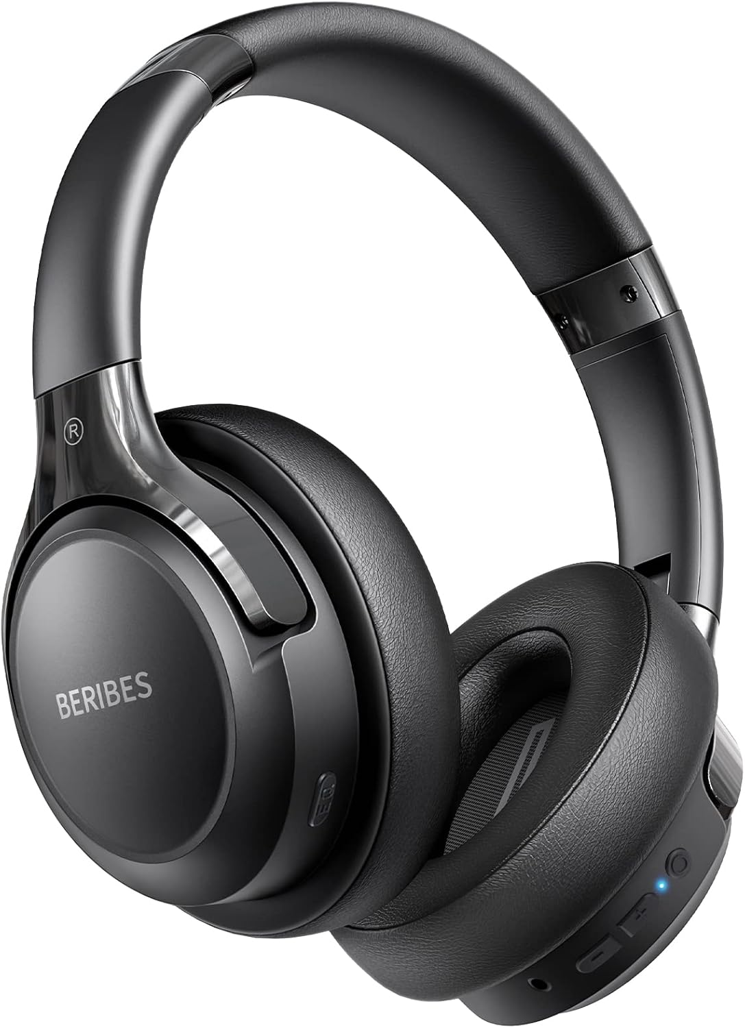 Amazon.com: BERIBES Bluetooth Słuchawki Nauszne, 65 godzin pracy i 6 trybów EQ, Bezprzewodowe Słuchawki z Mikrofonem, HiFi Stereo, Składane, Lekka Konstrukcja, Głęboki Bas do Domu, Biura, Telefonu i PC