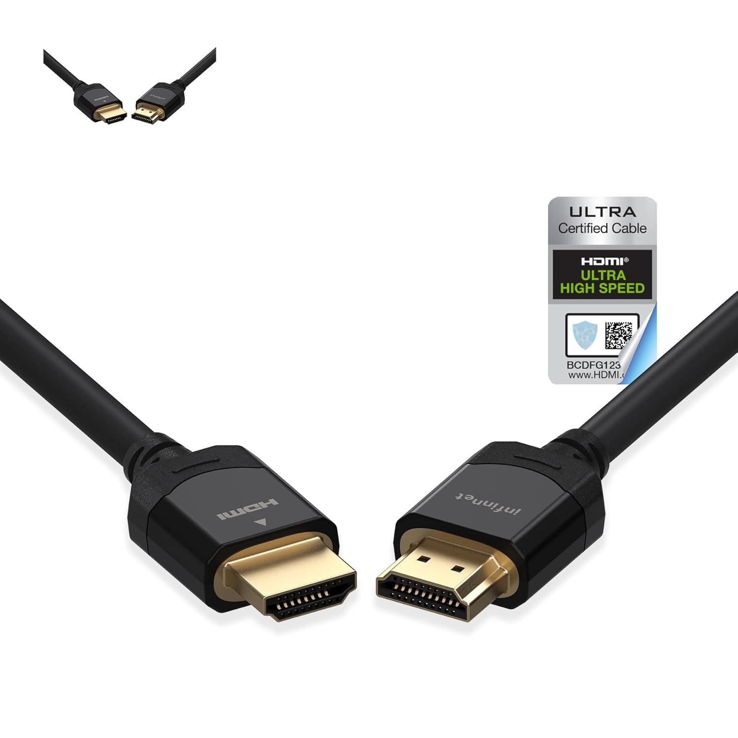 Amazon.com: infinnet 8K HDMI 2.1 Cable, Ultra High Speed HDMI Cable 4K HD 120Hz 144Hz 2K 240Hz Gaming HDMI Cable 48Gbps Version 2.1 Certified, eARC HDCP 2.3 2.2 HDR Dolby Vision Atmos HDMI Cable,2m(6 feet)-2 Pack : Electronics