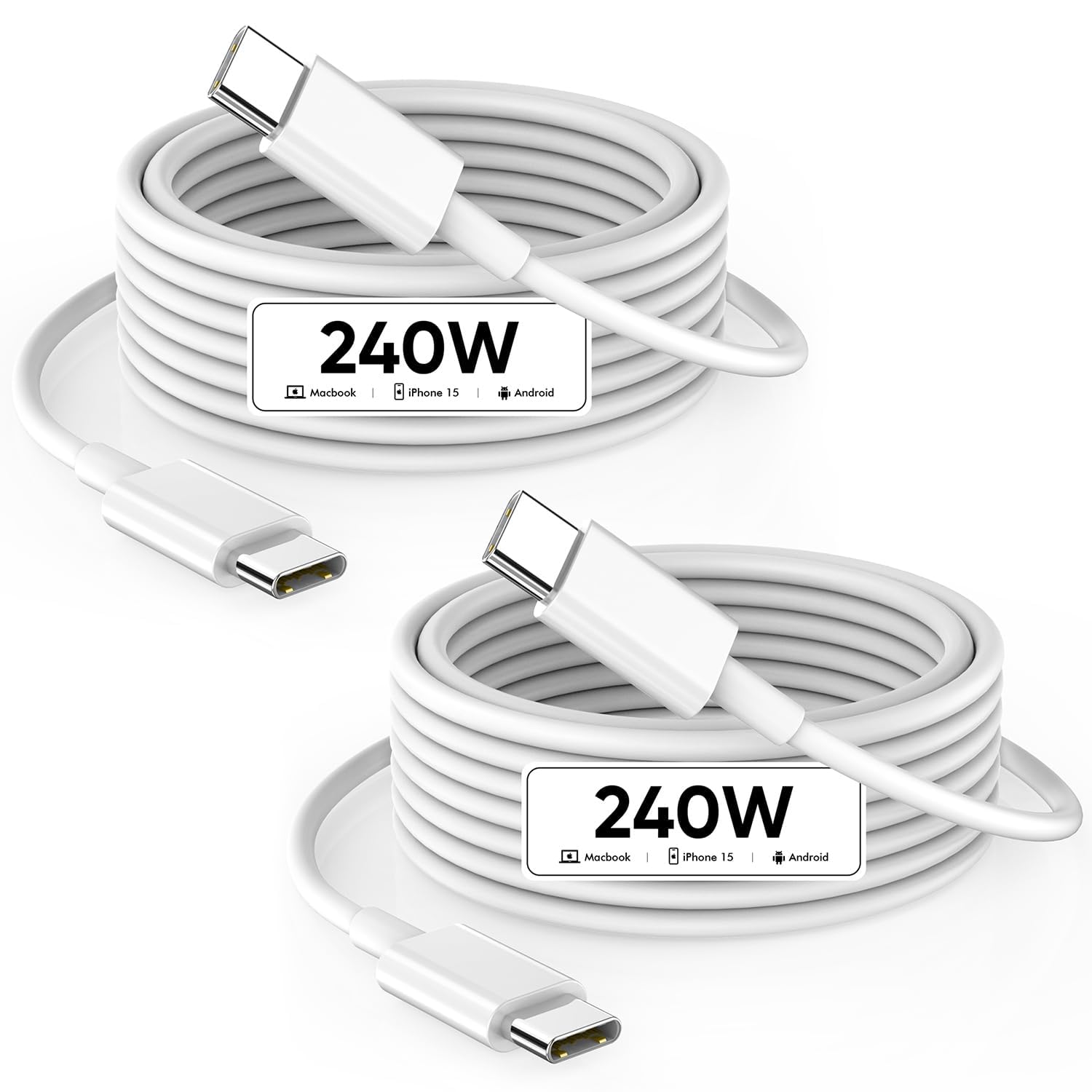 Amazon.com: USB C to USB C, 240W USB C Cable, 6.6ft C to C Cable Fast Charging for Macbook Pro/Macbook Air, iPad Pro 12.9-inch, iPhone 15/Pro Max/Pro/Plus, Samsung Galaxy S23,Compatible 140W/100W /65W/45W/35W/20W : Electronics