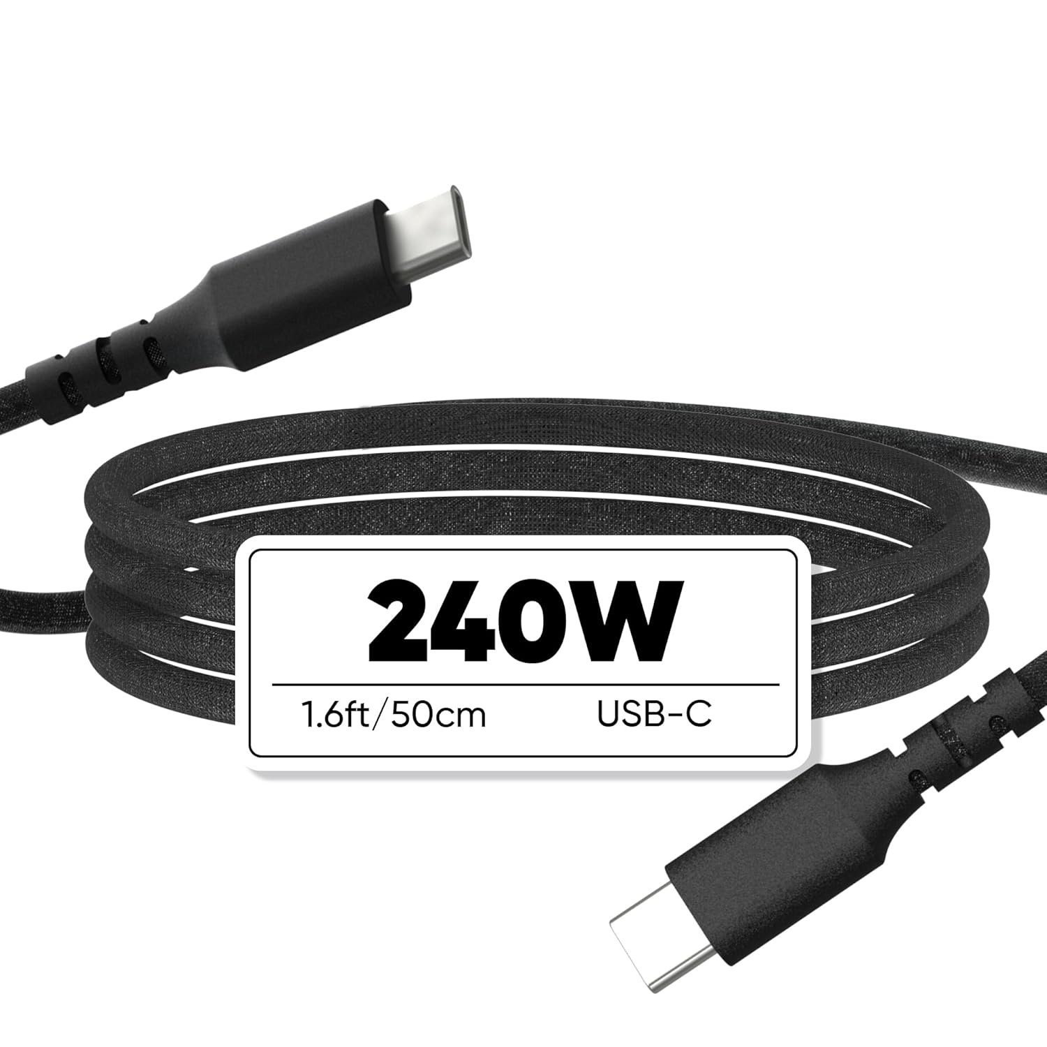 Amazon.com: 240W USB C Cable 1.6FT USB C to USB C Cable High-Stretch Nylon Braided Type C 5A Fast Charging Cord Compatible with iPhone 16 15 MacBook Pro iPad Pro Samsung Galaxy S24 S23 etc : Electronics