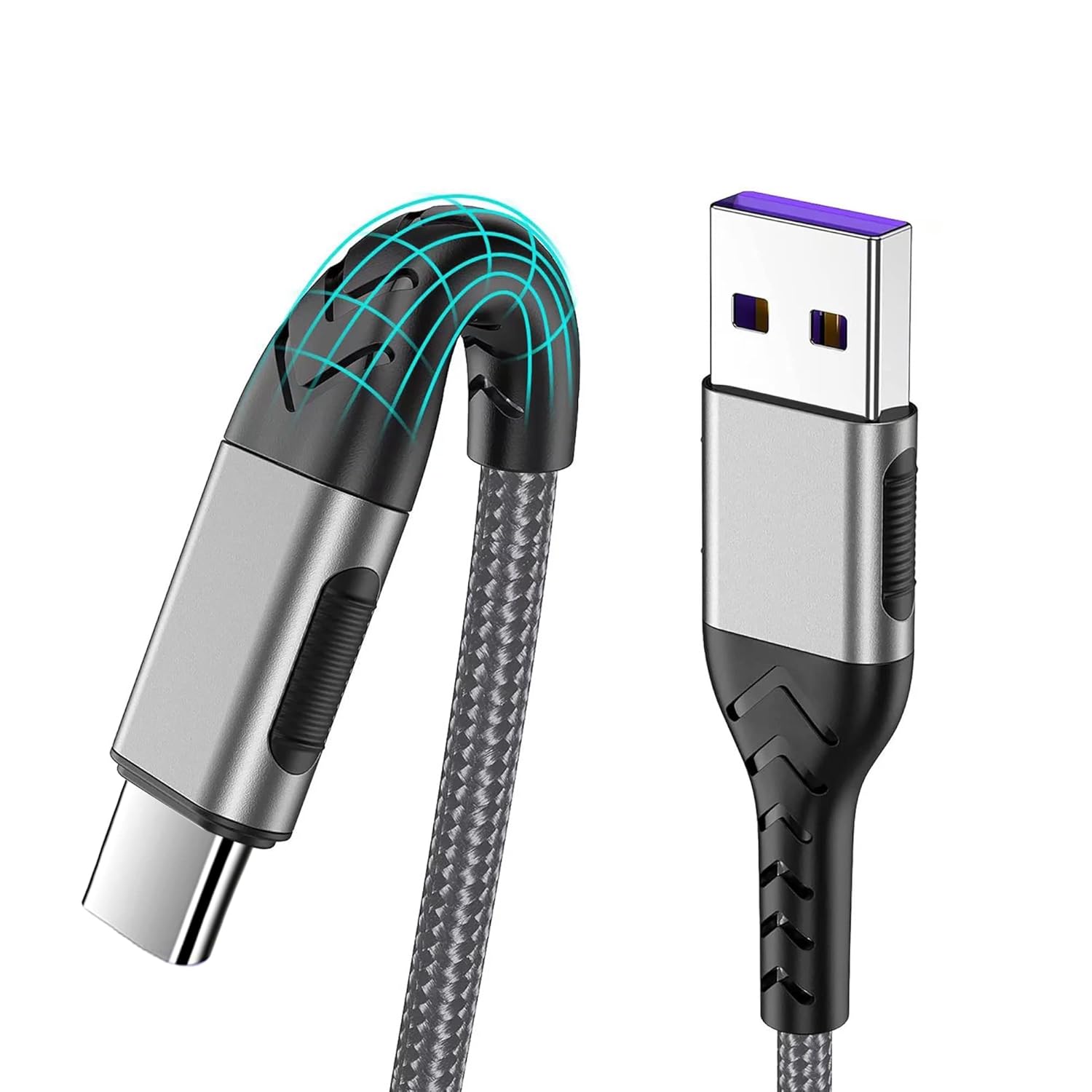 Amazon.com: Durcord USB C Cable, Upgarded 2Pack 10ft Fast USB Type C Charging Cable for Android/Phone/Pad/Laptop, Type C Charger Braided USB Cable Compatible withi Phone 17/16/15/Pro/Plus/Max/Sam.Sung-Silver : Electronics
