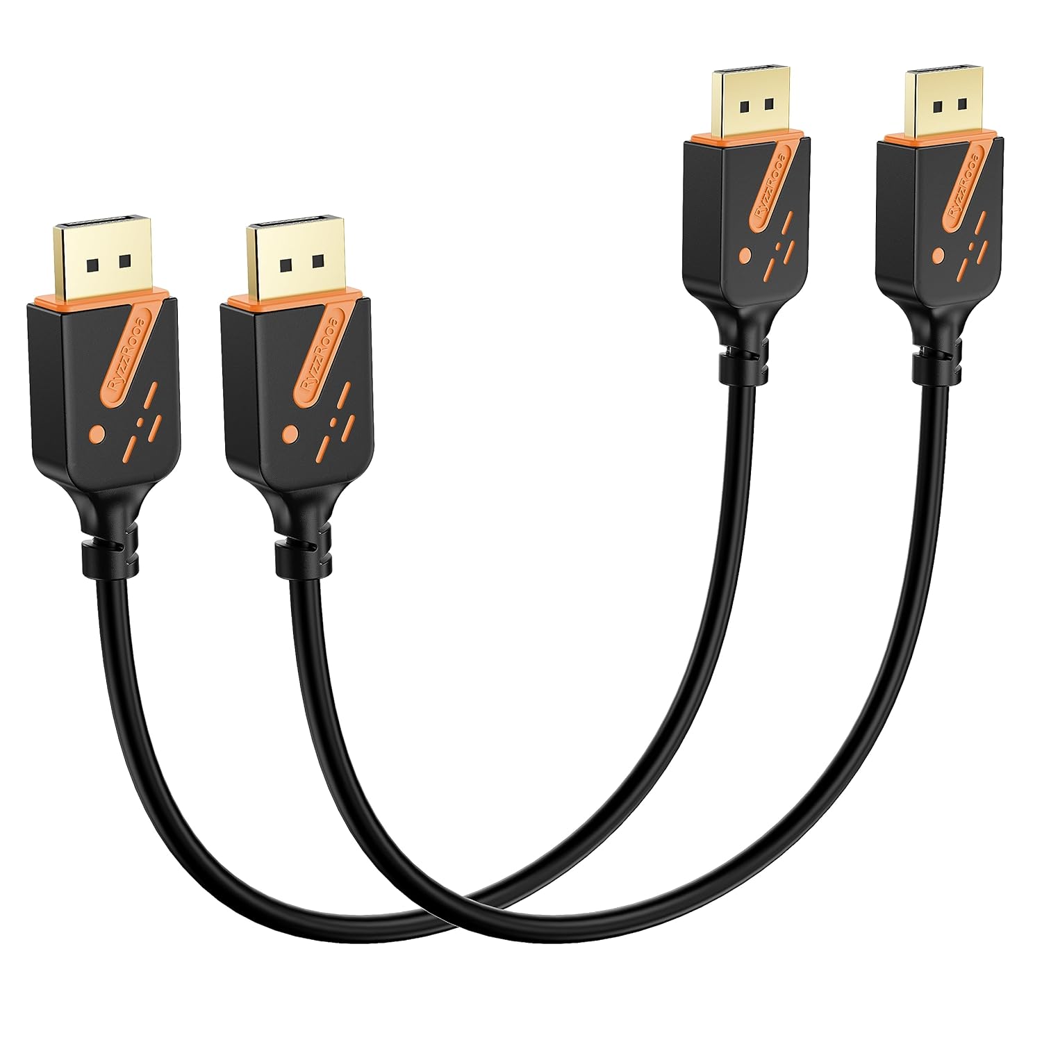 Amazon.com: RyzzRooa Short DisplayPort Cable 1 FT, 2-Pack DP to DP Cables, 4K Display Port Cable Male to Male Adapter with 2K@165Hz/144Hz Support 3D, HDR for Gaming, TV, Monitor, Docking Station … : Electronics