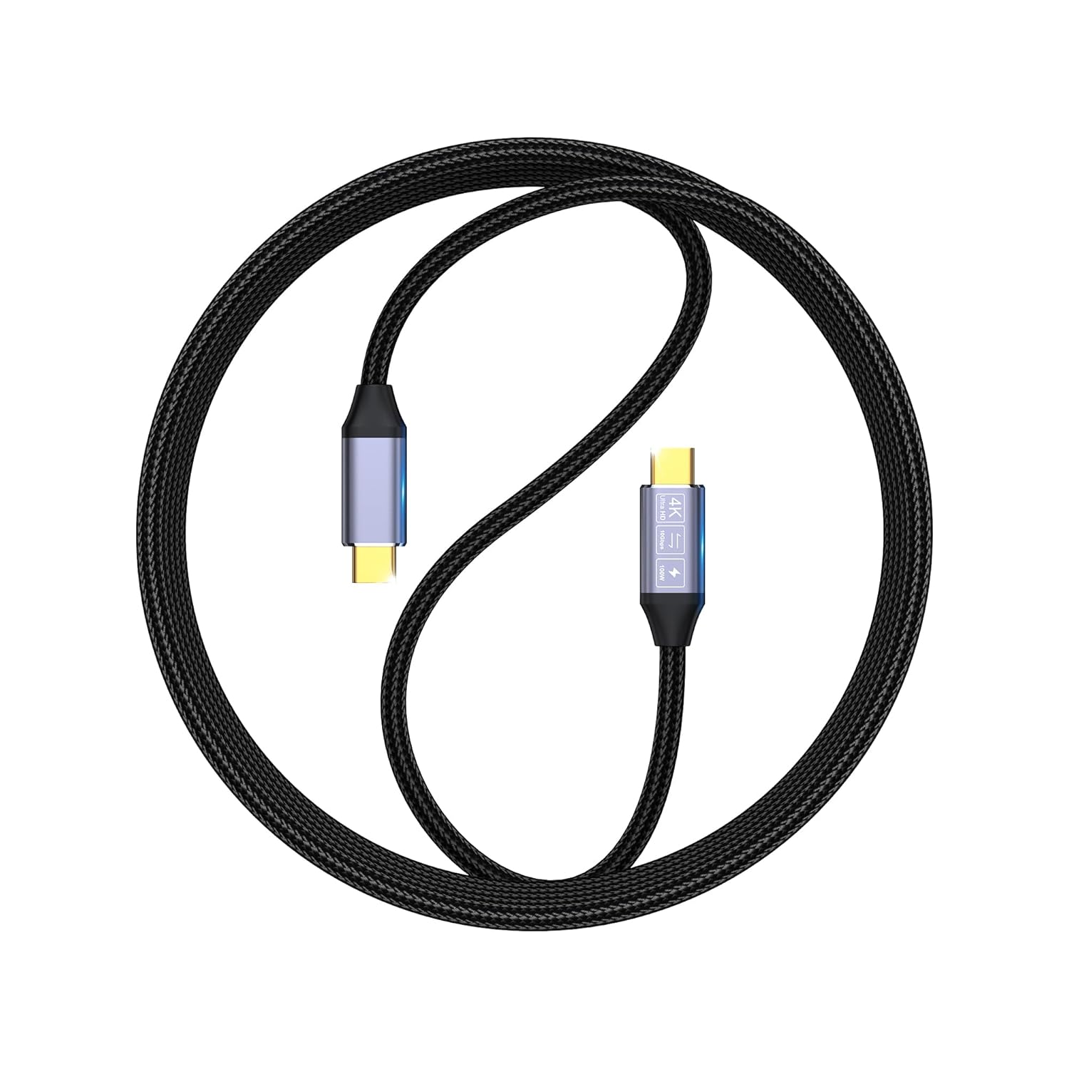 Amazon.com: USB C to USB C Data Cable 3.3FT, 100W USB C-C Cable, 20V5A Fast Charging PD USB 3.1 Gen 2 10gbps 4K 60Hz Video Display E-Marker Chip Cord Compatible with Google Pixel, Monitor : Electronics