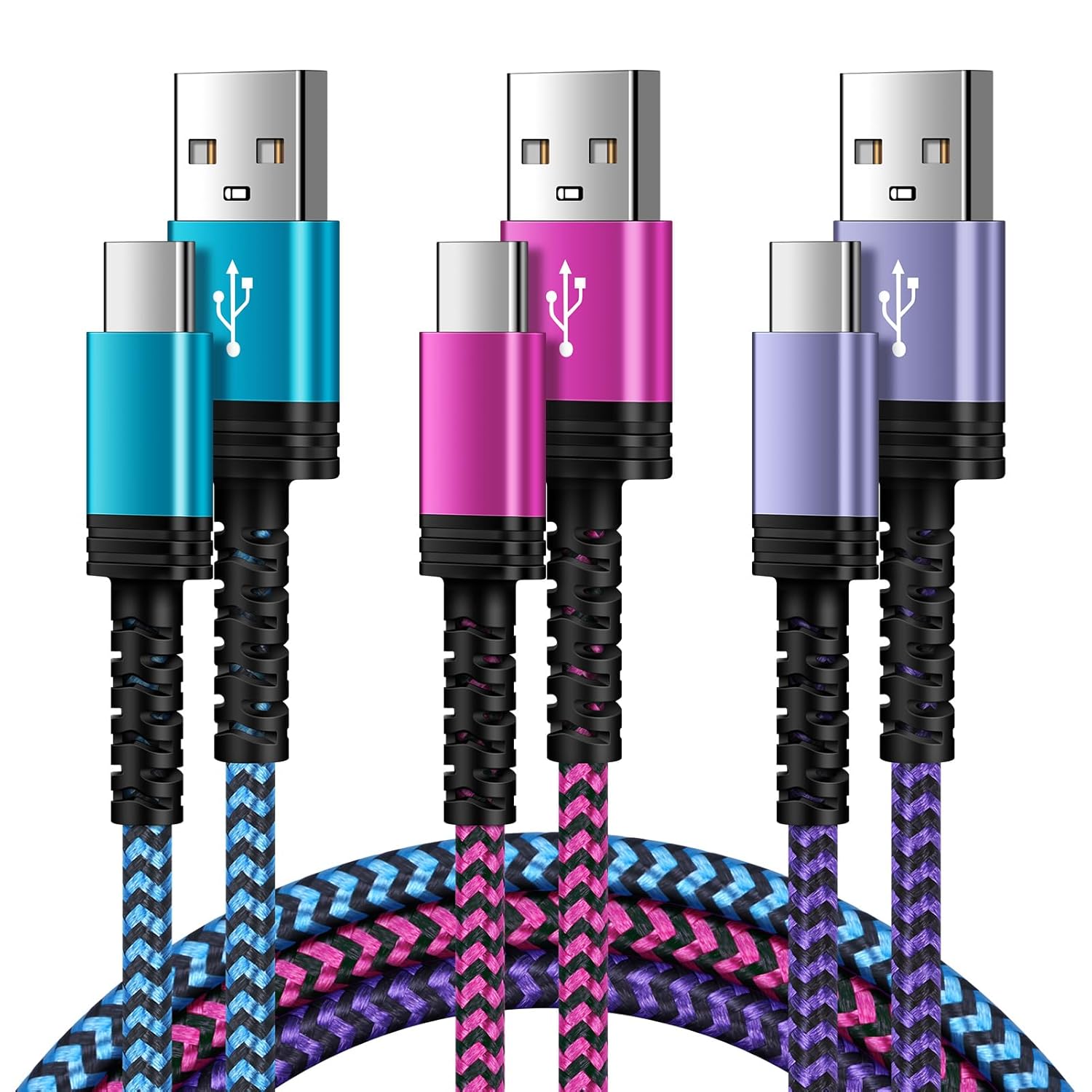 Amazon.com: USB C iPhone 16 Charger Cable Fast Charging 6FT for iPhone 16 Pro Max 16 Plus 15,Android Type C Phone Charger Cord 3Pack for Google Pixel 9 Pro XL 9 Fold 8 8A 7,Samsung Galaxy A16 5G A35 A15 S24 FE : Electronics