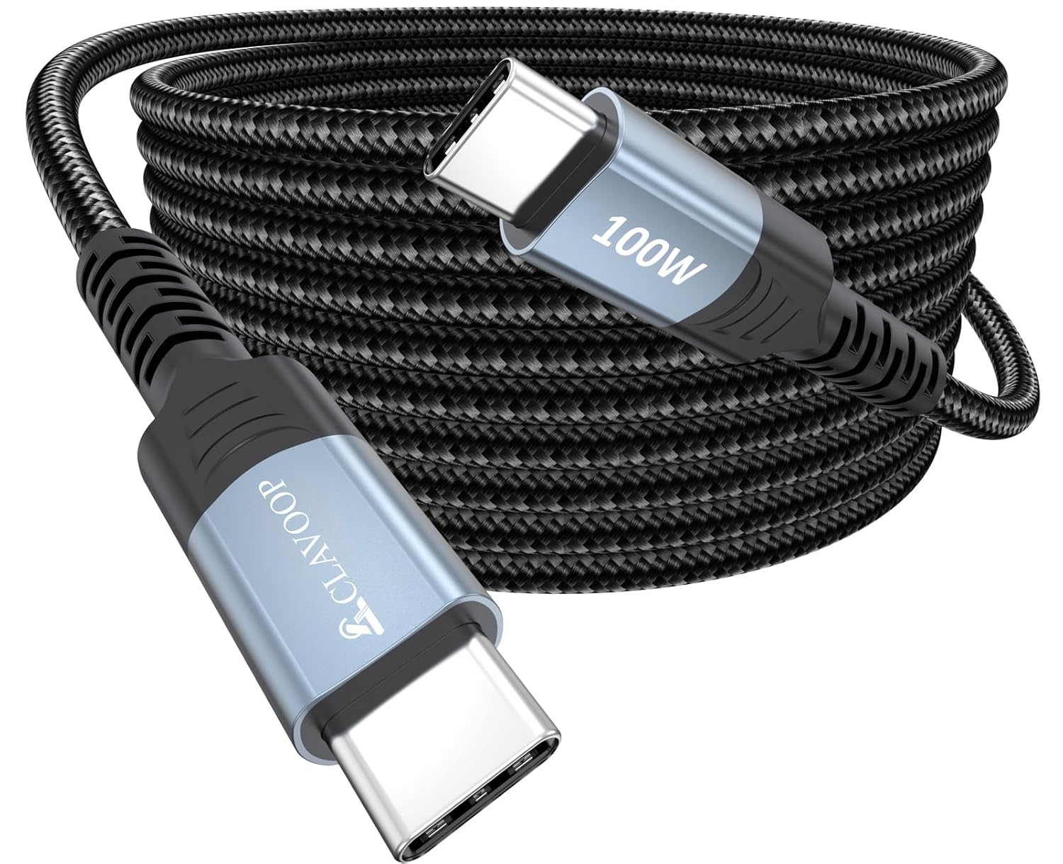 Amazon.com: CLAVOOP 10 ft USB C Cable Fast Charging 100W, Extra Long USB Type C Charge Cord 480Mbps Data Sync Braided for iPhone 17 16 15, Galaxy S25, MacBook Pro/Air, iPad Pro, Pixel, PS5, Switch : Electronics