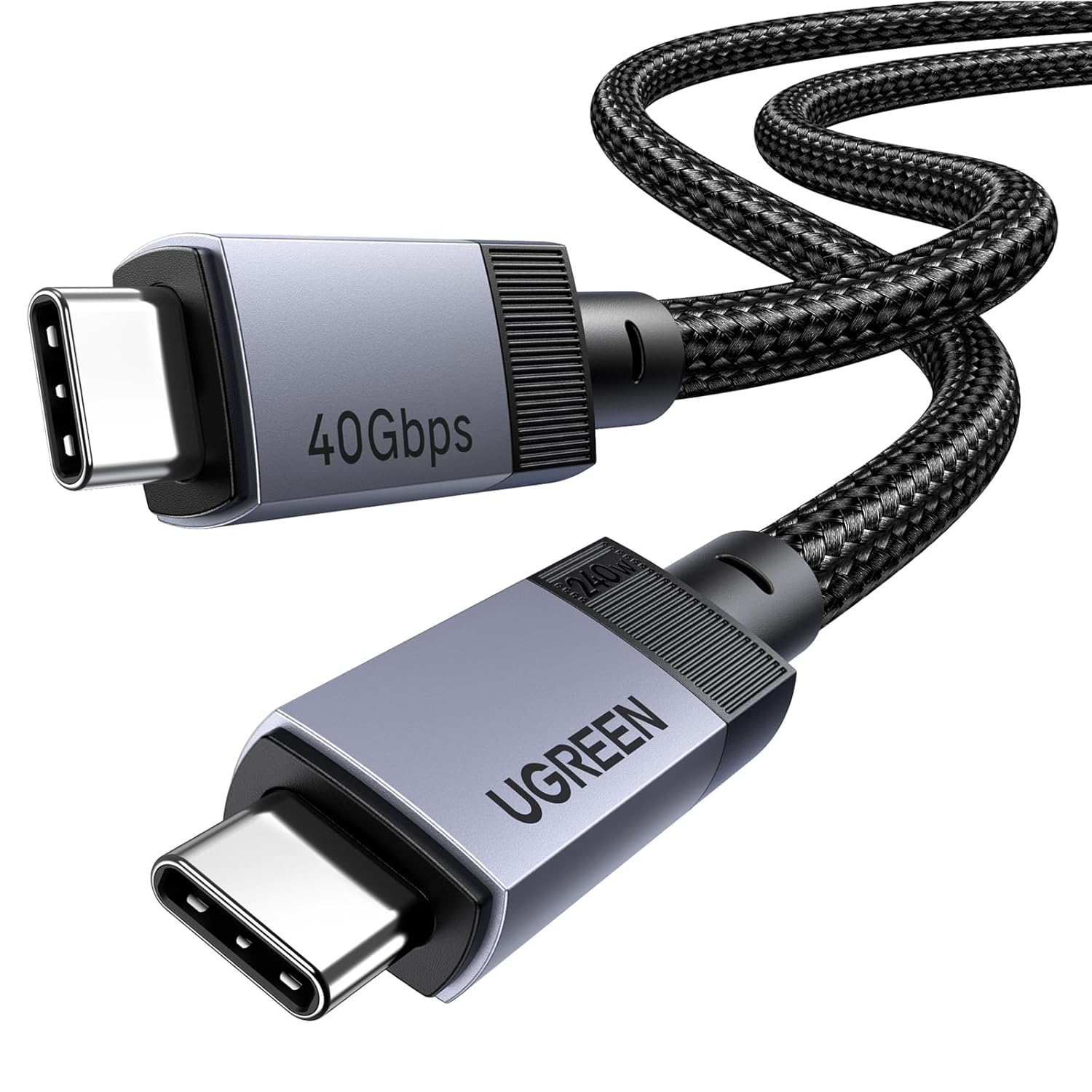 Amazon.com: UGREEN 240W USB C Cable, 40Gbps USB C Cable USB4.0 GEN3 8K 60Hz PD 3.1 Video Cable Compatible with Thunderbolt 4/3, USB C Monitors, Hubs, Docks, MacBook, iPhone 17/16/15, Galaxy S25/S24, 3.3FT : Electronics