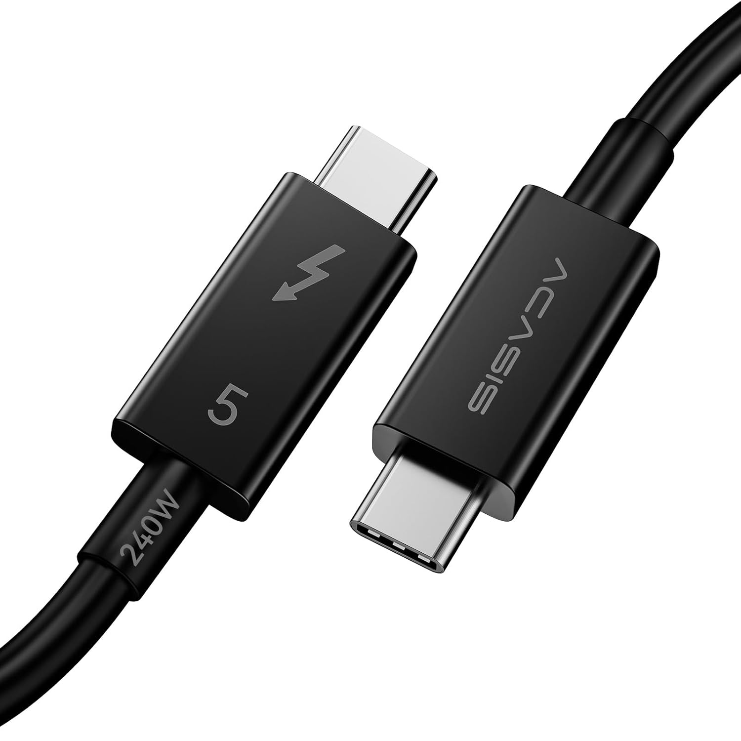 Amazon.com: ACASIS [Intel Certified 80Gbps Thunderbolt 5 Cable 1.6FT, USB C Video Display Cable Support 80Gbps, 120Gbps Bandwidth, 16k@60Hz, 8K@60Hz, 4K@540Hz Compatible with Thunderbolt 4/3, USB4, PD 240W : Electronics