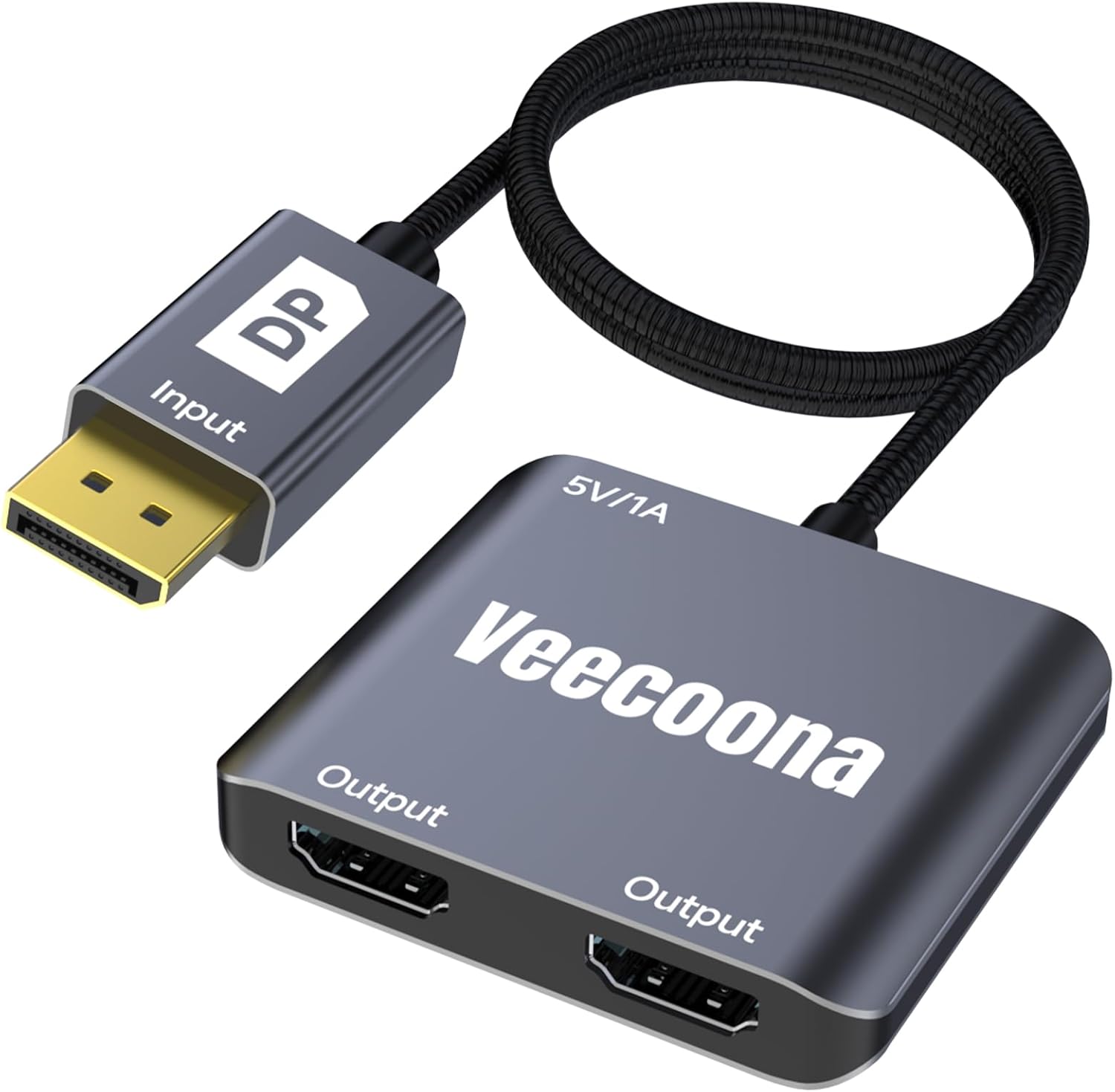 Amazon.com: DisplayPort to Dual HDMI Adapter 1 in 2 Out | 4K60Hz, DP Source to HDMI Splitter Extended Display port splitter for Dual monitors, for Desktop,Laptop,NVIDIA, AMD Graphics Card - MACOS Not Support MST : Electronics