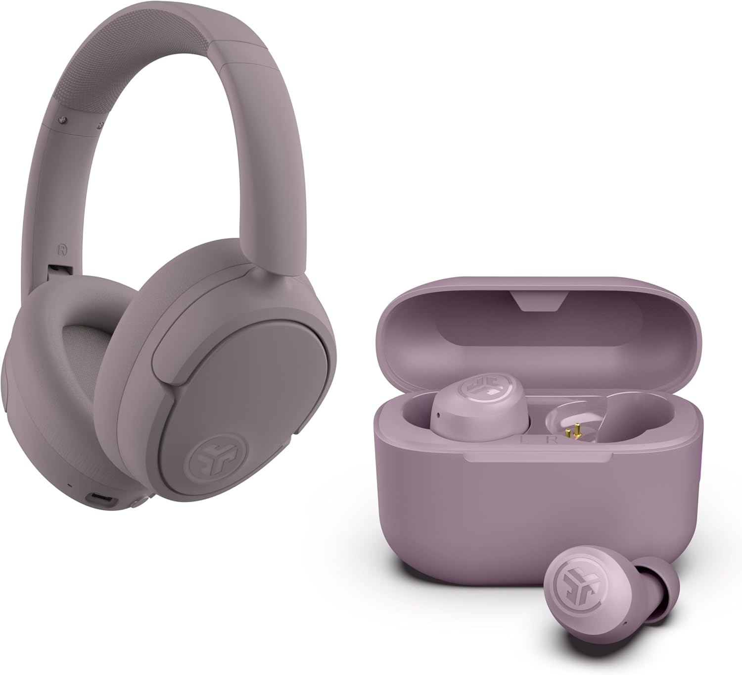 Amazon.com: JLab Mauve Bundle, JBuds Lux ANC Wireless Headphones, Go Air Pop+ True Wireless Bluetooth Earbuds : Electronics