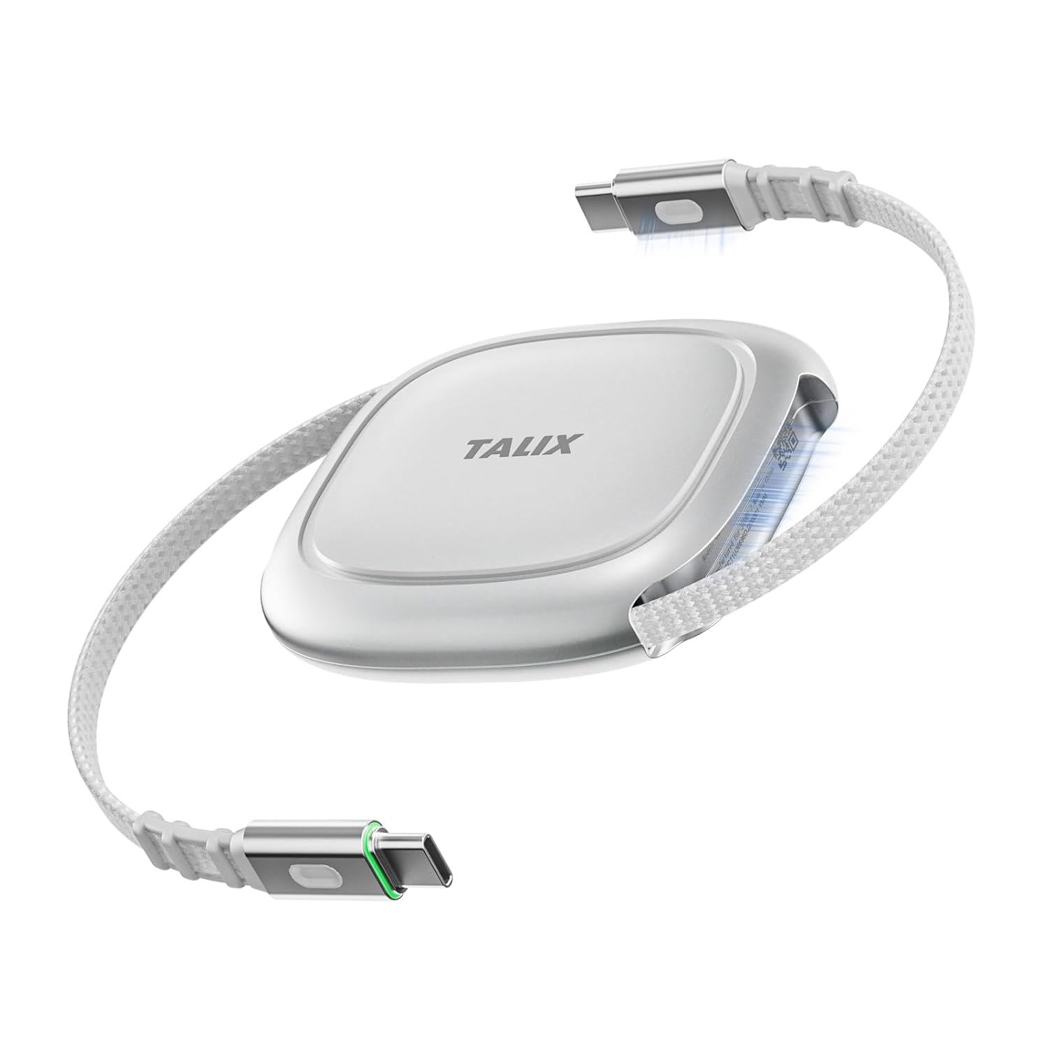 Amazon.com: TALIX 240W Retractable USB C Cable, PD 3.2 Fast Charging USB C to USB C Cable, E-Marker Chip, 480Mbps Data Transfer, Anti-Tangle Retractable Cord for Travel, iPhone 17, MacBook, Samsung S25, 3.94FT : Electronics