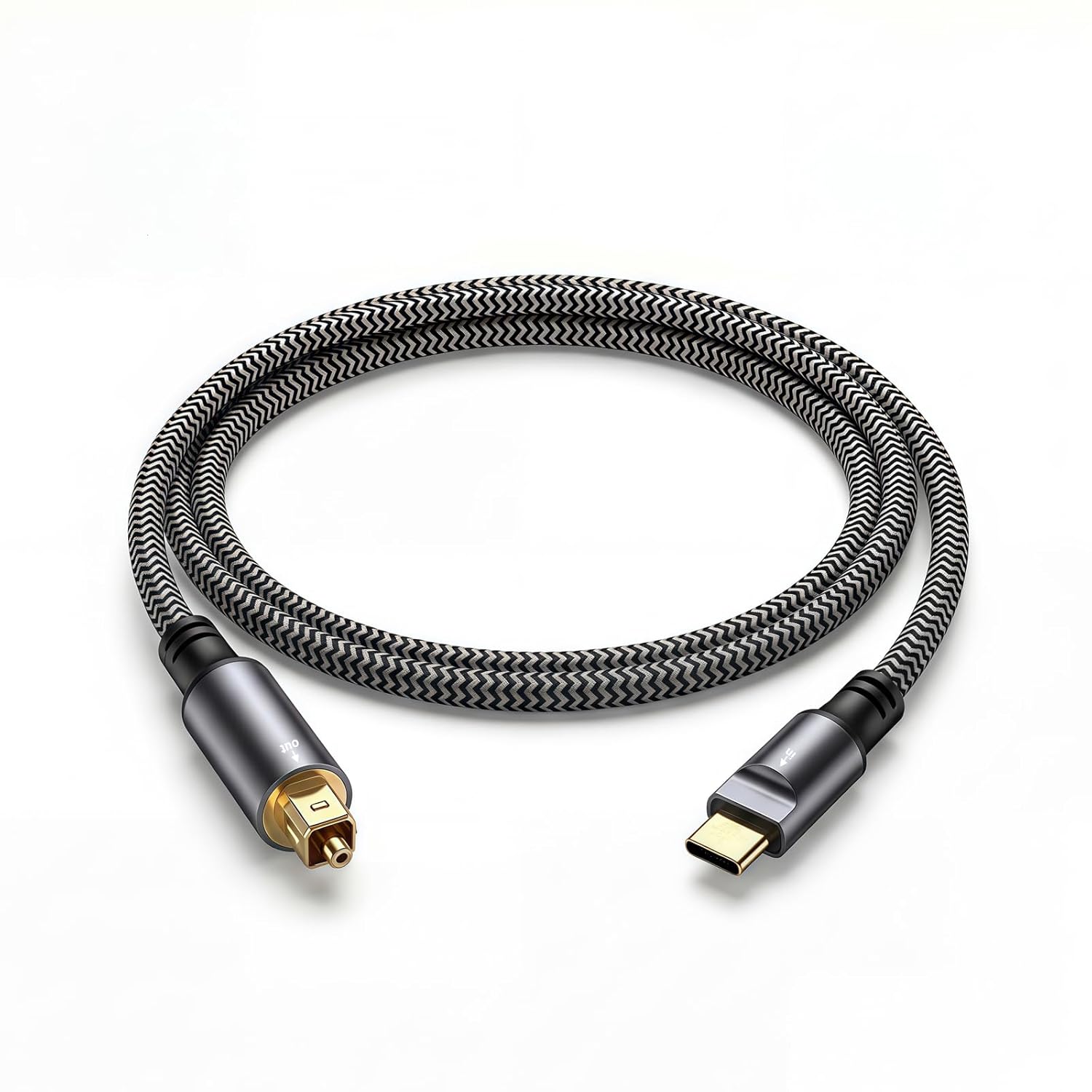 Amazon.com: USB-C to Toslink Optical Audio Cable, Unidirectional Type-C to SPDIF Digital Audio Cable S/PDIF Transmitter Suitable for Computers/Laptops/Mobile phones/Soundbars/Speakers/Home theater Systems (3.3FT) : Electronics